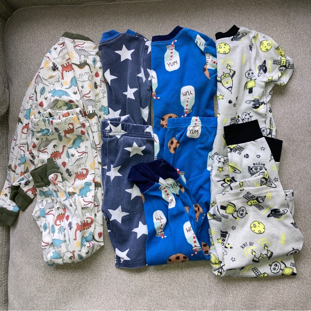 4T Toddler Boy Pajama Bundle